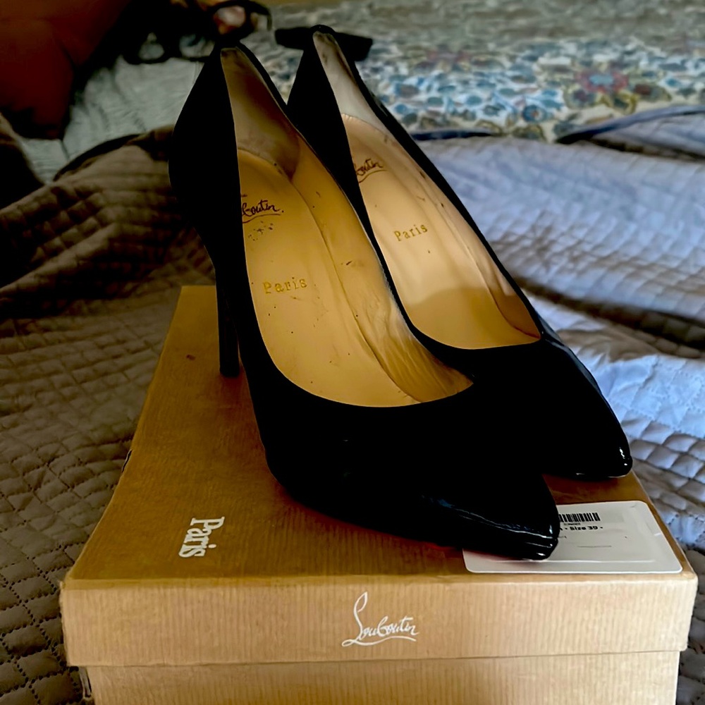 Christian Louboutin’s size 9 beautiful shoes well taken care of.